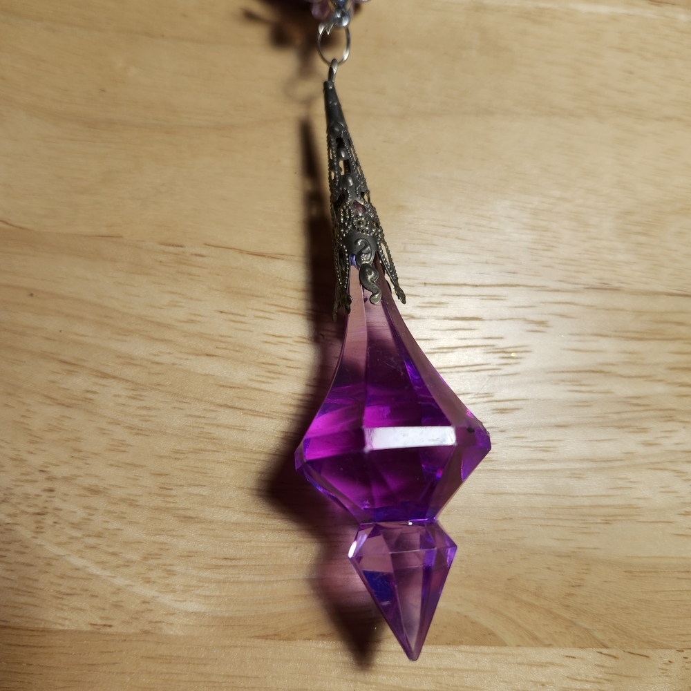 Elegant Purple Resin Suncatcher Ornament - Picture 3 of 5